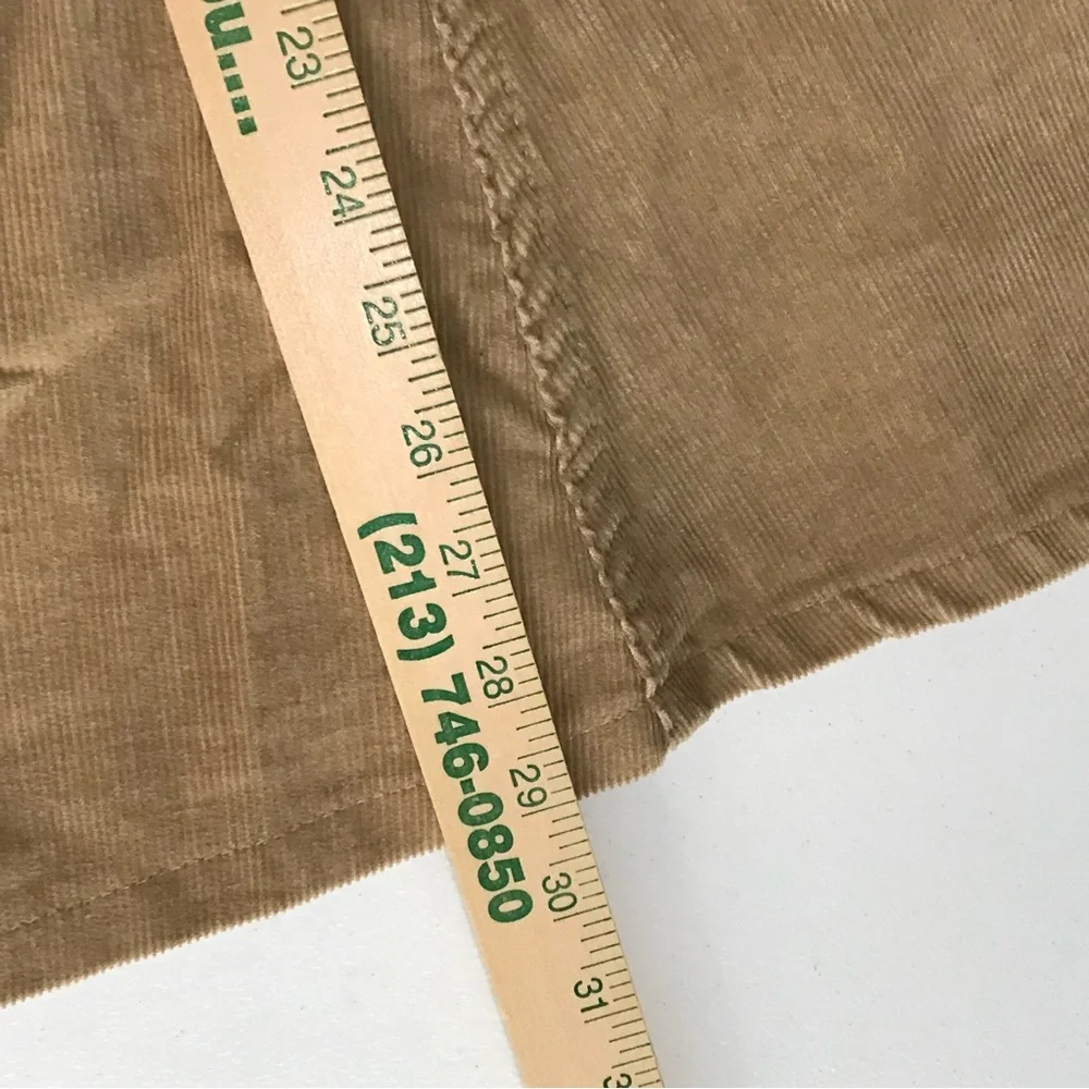 Vintage OshKosh Brown Corduroy Dress Jumper Overalls Pre 1980 USA Made Union Tag